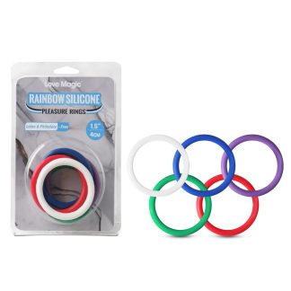 Silicone Cock Ring Kit ( 5 Rings a Pack )