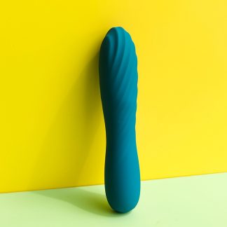 10-Mode Waterproof Rechargeable Green Silicone Vibrator