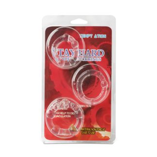 Stay Hard Enhancer Rings (Clear, 3 pack)